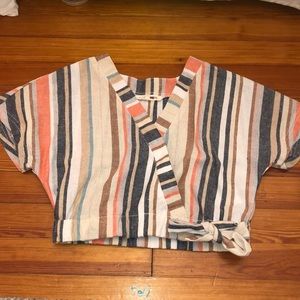 Beachy cropped blouse